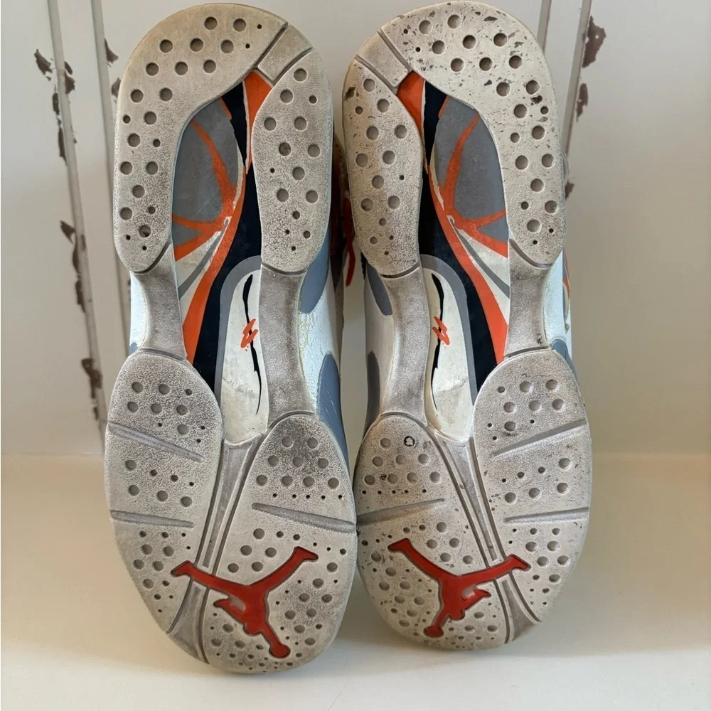 Air Jordan Retro 8 - Orange Blaze - Boys Size 6Y (2007 Release)